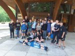 Klasa 4b na zajęciach sportowo-sprawnościowych w Parku Linowym