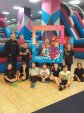 Klasa 4b na zajęciach sportowych w Parku Trampolin