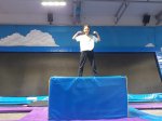 Klasa 4b na zajęciach sportowych w Parku Trampolin
