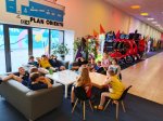 Klasa 5b na zajęciach sportowych w Parku Trampolin 